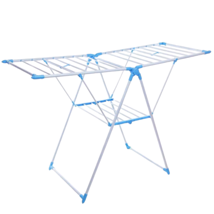 Dmart Foldable Y Cloth Drying Rack - Blue