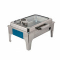 SMTE Luxury Chafing Dish G4 - Professional Silver Rectangular Buffet Server