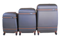3 Piece Nexco Travel Luggage Bag Set - Dark Brown