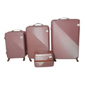 SMTE 4 Piece Rose Gold Galaxy Hardshell Suitcase Set-Cosmic Travel Luggage
