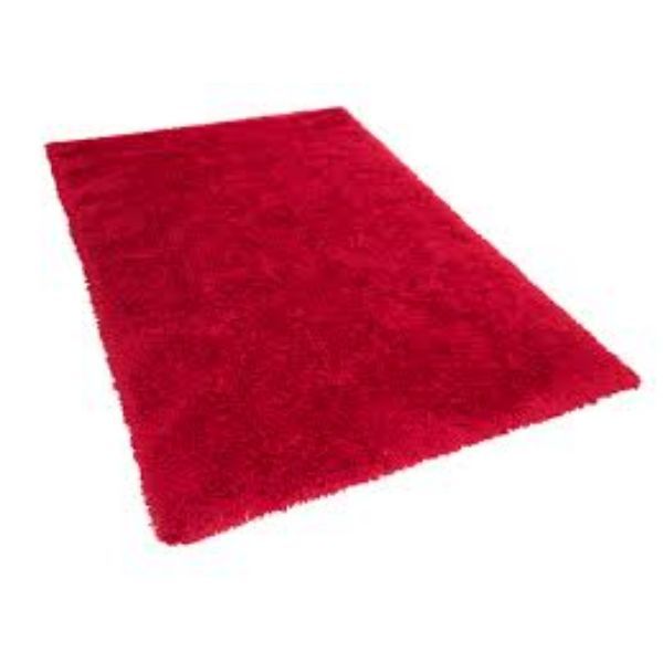 Light Shaggy Rug Fluffy Carpets - Red