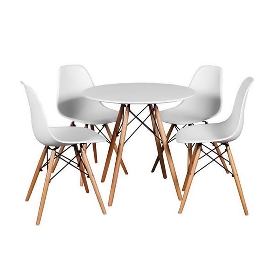 Round Table Set - White