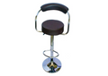 Round Arm Bar Stool - Brown