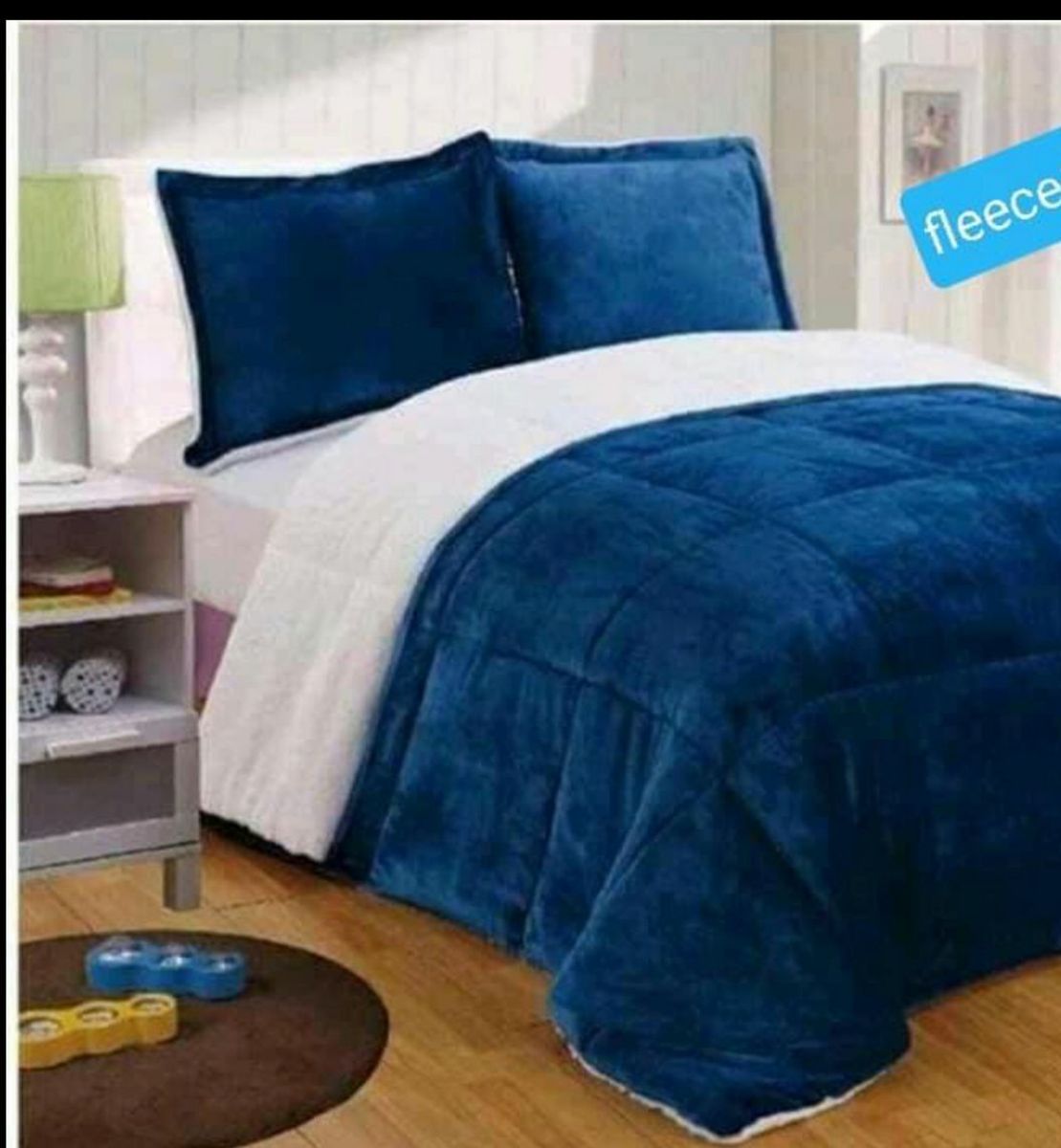Fleece Comforter set - Blue