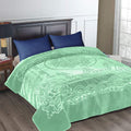 Camel - Luxury Mink Blanket 220x200cm - Warm Winter Fleece - Mint