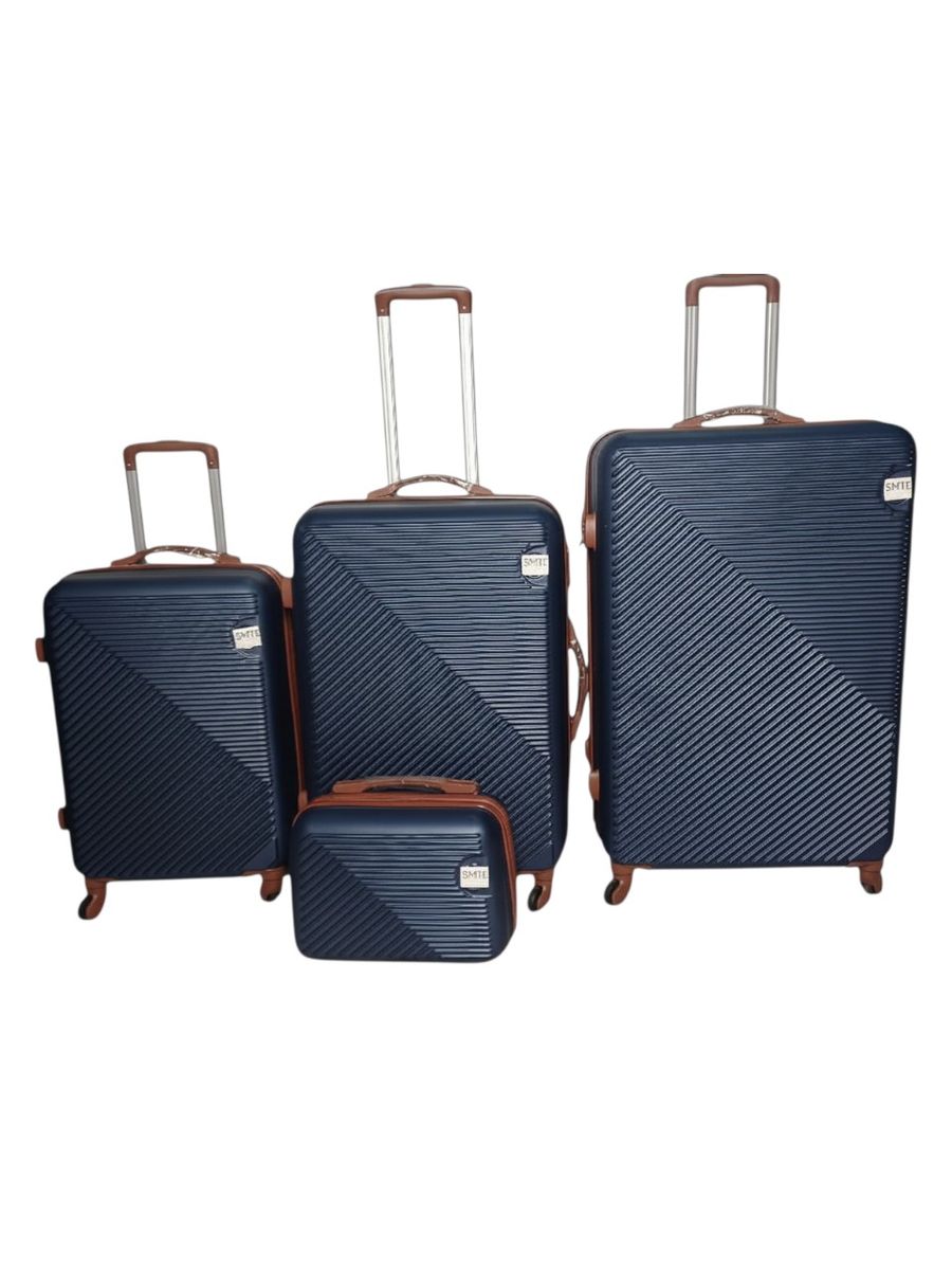 SMTE 4 Piece Galaxy Hardshell Suitcase Set - Multi-Size Travel Luggage