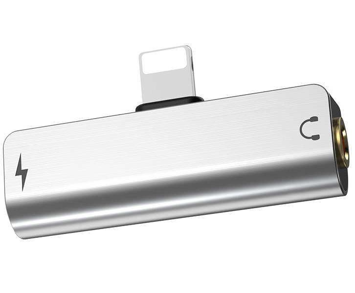 Hoco LS25 2-in-1 Listening & Charging 3.5mm Audio to Lightning Converter