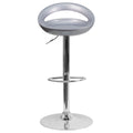 Cut Out Bar Stool Silver