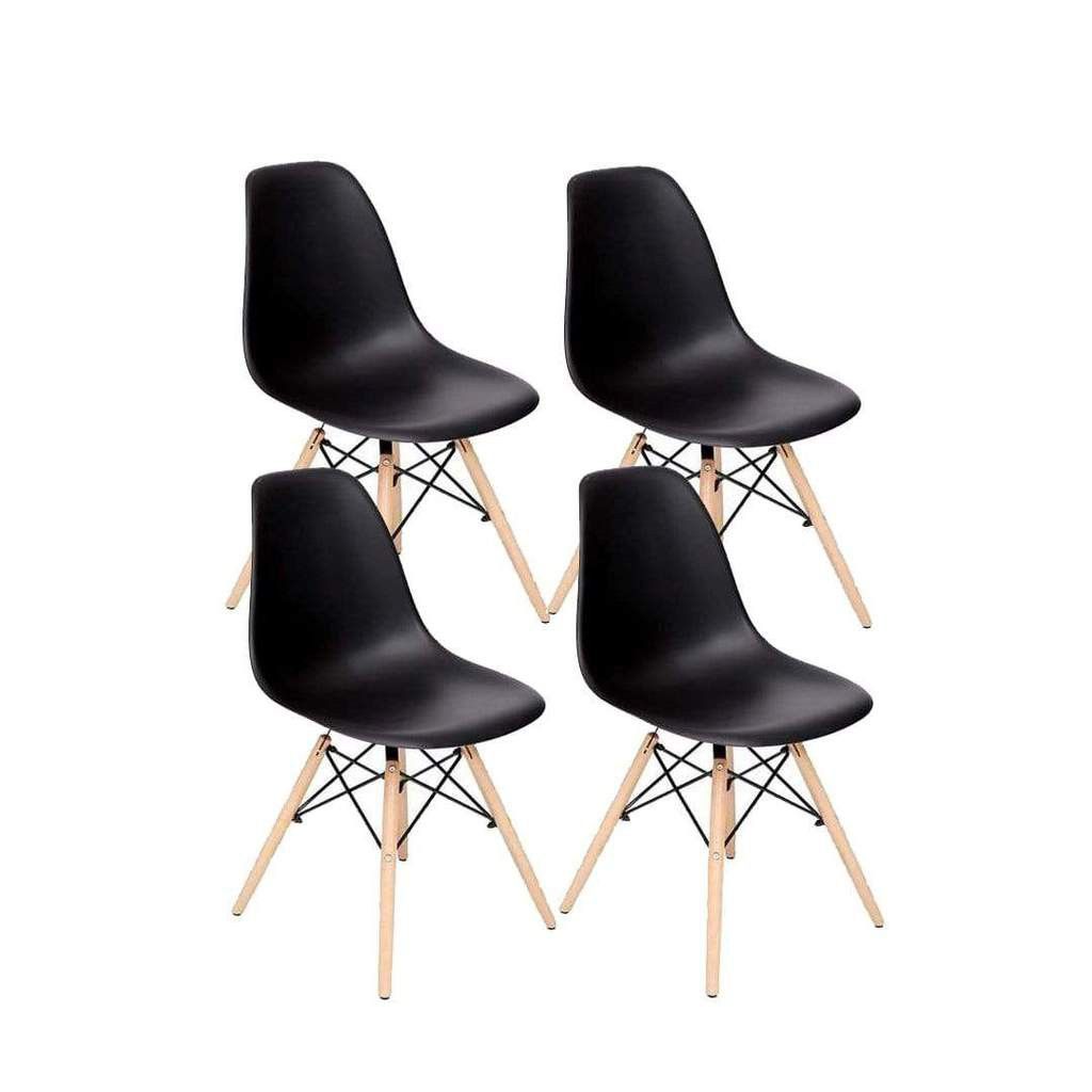 Emmy Chairs - Pack of 4 - Black