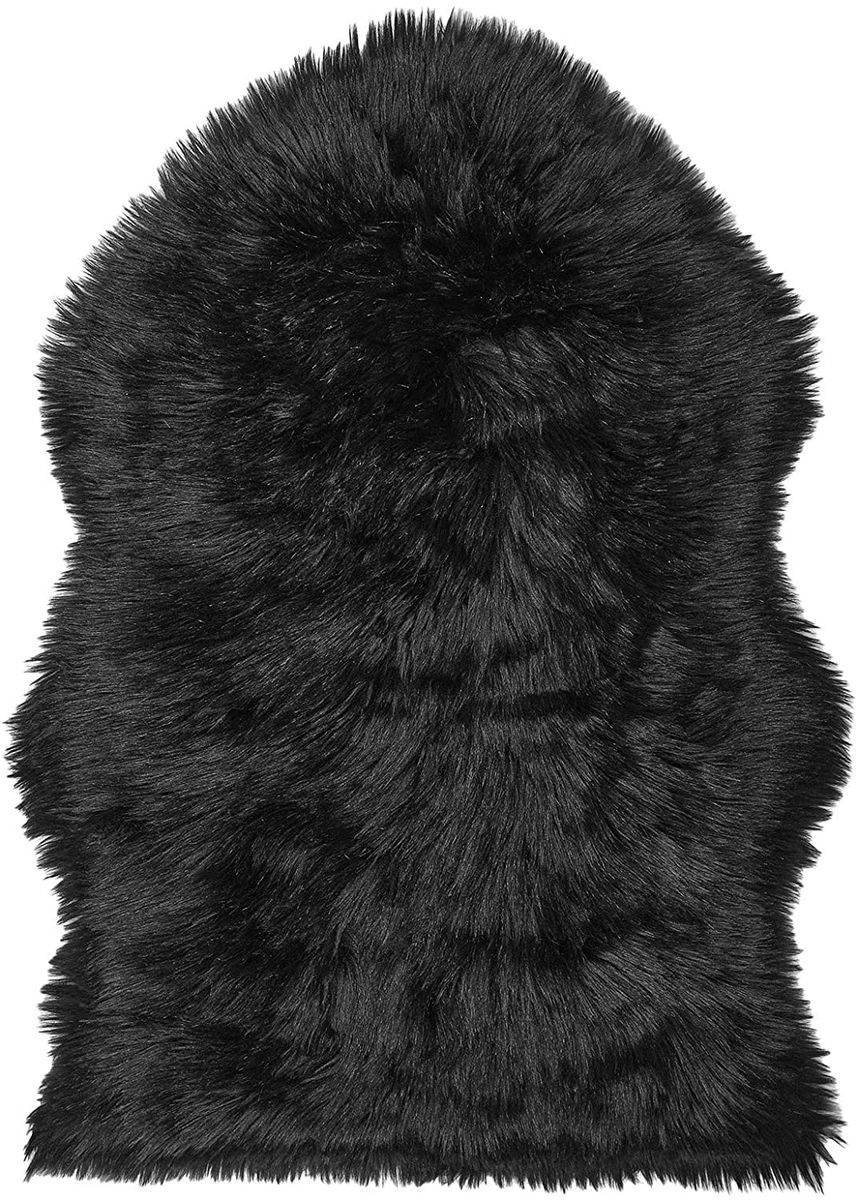 Soft Fluffy Carpet Rug - Black