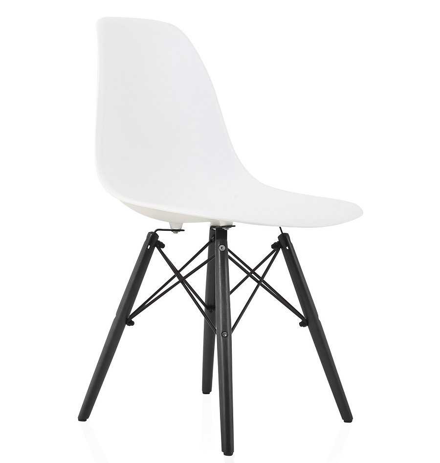 Pre Assembled - Modern Wooden Leg Chair - White
