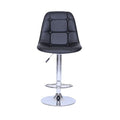 Chic Bucket Seat Bar Stool - Black