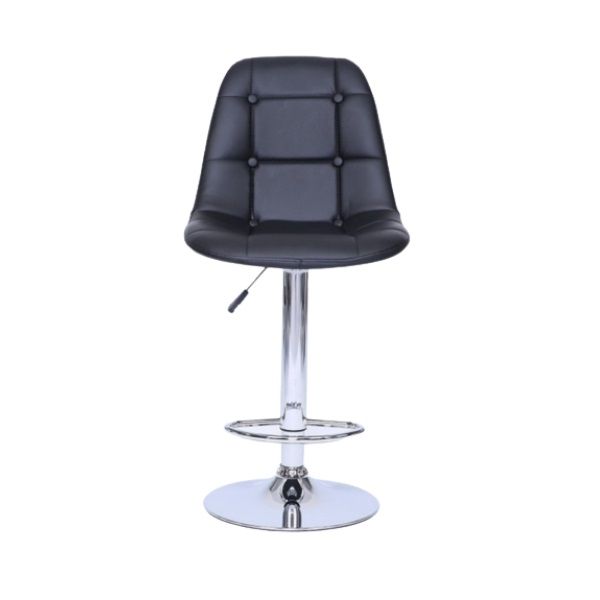 Chic Bucket Seat Bar Stool - Black