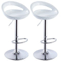 Bar Stools / Kitchen Counter Breakfast Chairs - 2 Pack- White Colour