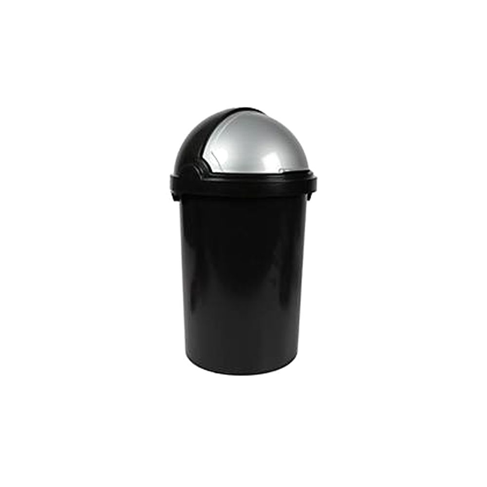DH - Flip-Top Dustbin 50L - Black