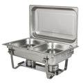 Two Burner Chafing Dish with Single Pan