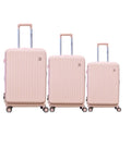 Front Open Luxury Travel Luggage Suitcase Set with Laptop Compartment - 3 Piece