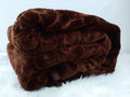Queen Size Blanket - One-Ply - Warm And Soft - Brown