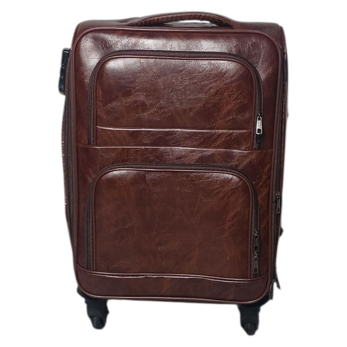 Leather Suitcase 27 lnch Dark Brown