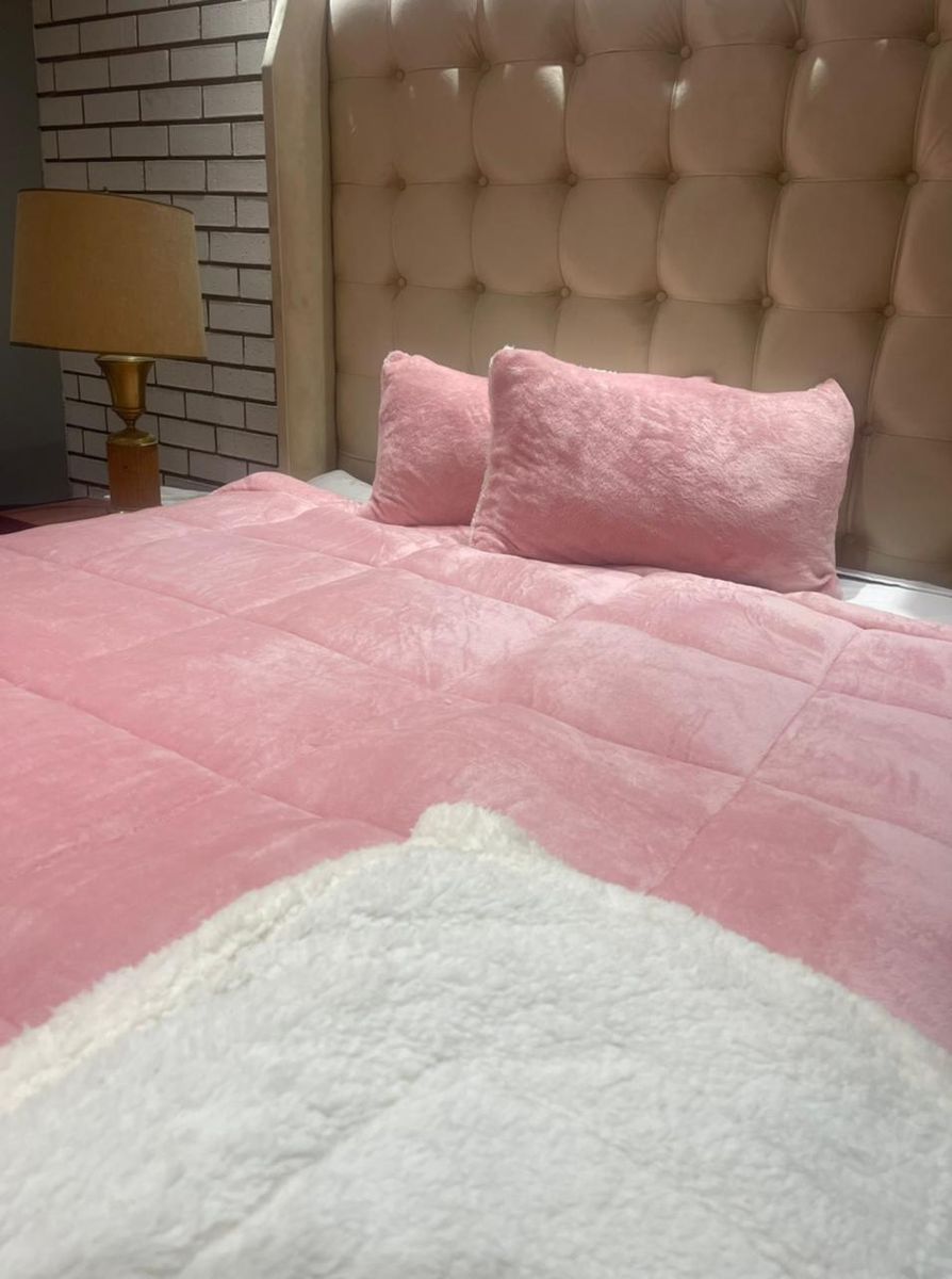 3 Piece Fleece Comforter Set 09 - Double