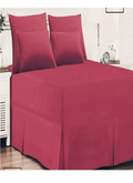 5 Piece Bed Sheet Set-red - King