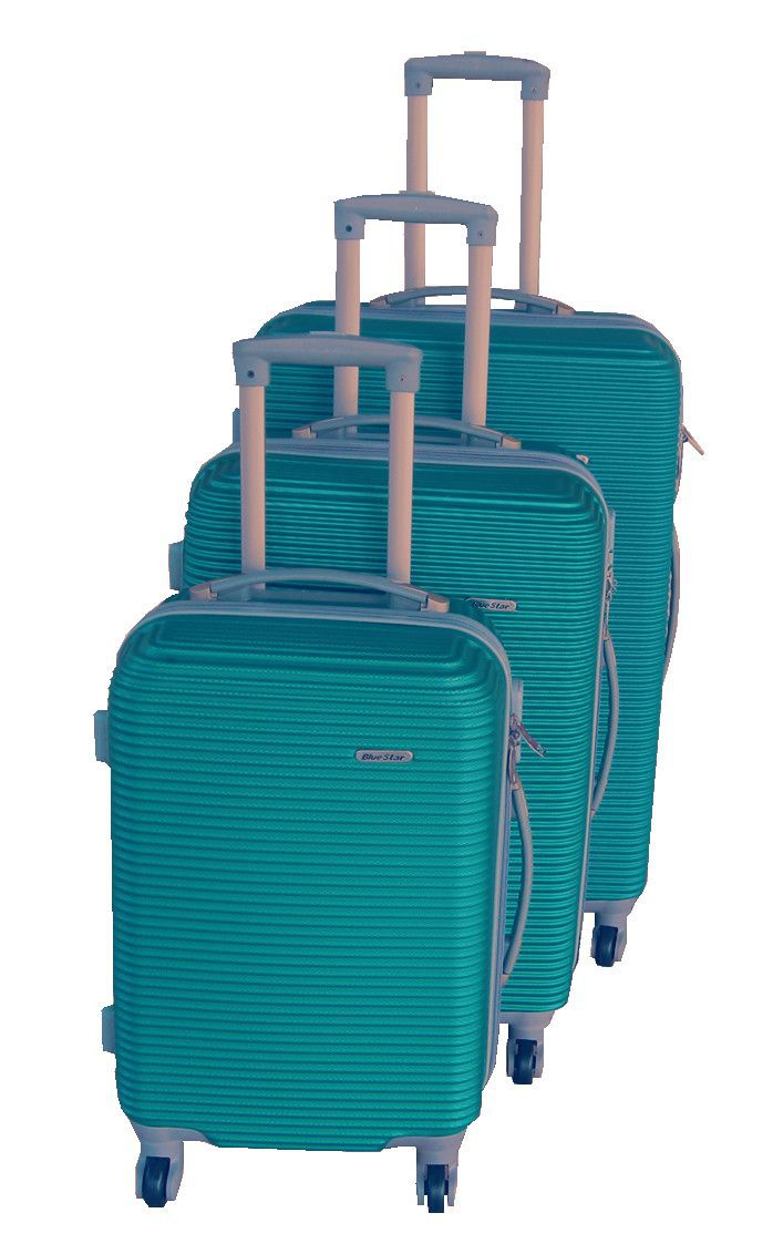 3 Piece Hard Outer Shell Luggage Set - 29 Inch - Dark Green