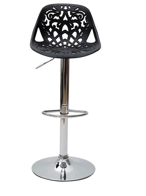 Floral Barstool / Patio stools - Black