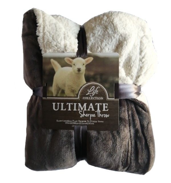 Ultimate Sherpa Throw - Grey