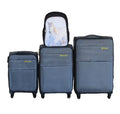 Galaxia 3-Piece Fabric Spinner Luggage Set with Horse Backpack