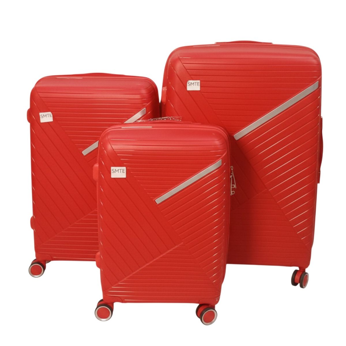 SMTE Unbreakable PP Hardshell Spinner Luggage Set - 3-Piece