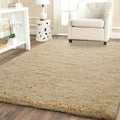 Fluffy Shaggy Rug Carpet - Beige