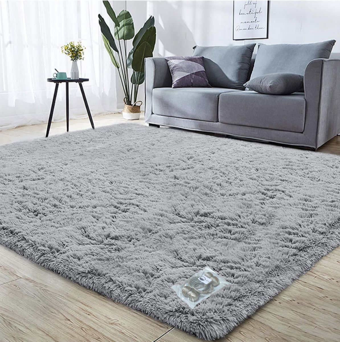 New Large Premium Heavy Duty Fluffy Carpet/Rug & Complementary SMTE Tieback - Full