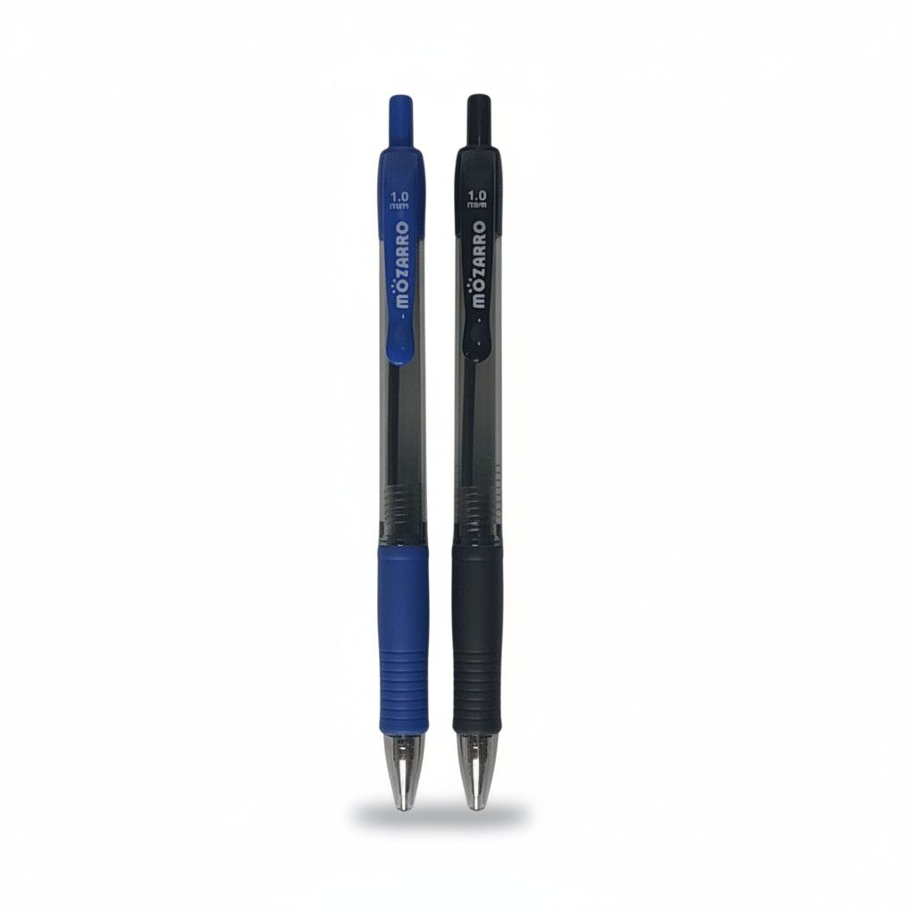 MT Ballpoint Pen Set - Blue & Black Retractable Pens - 6 Pack