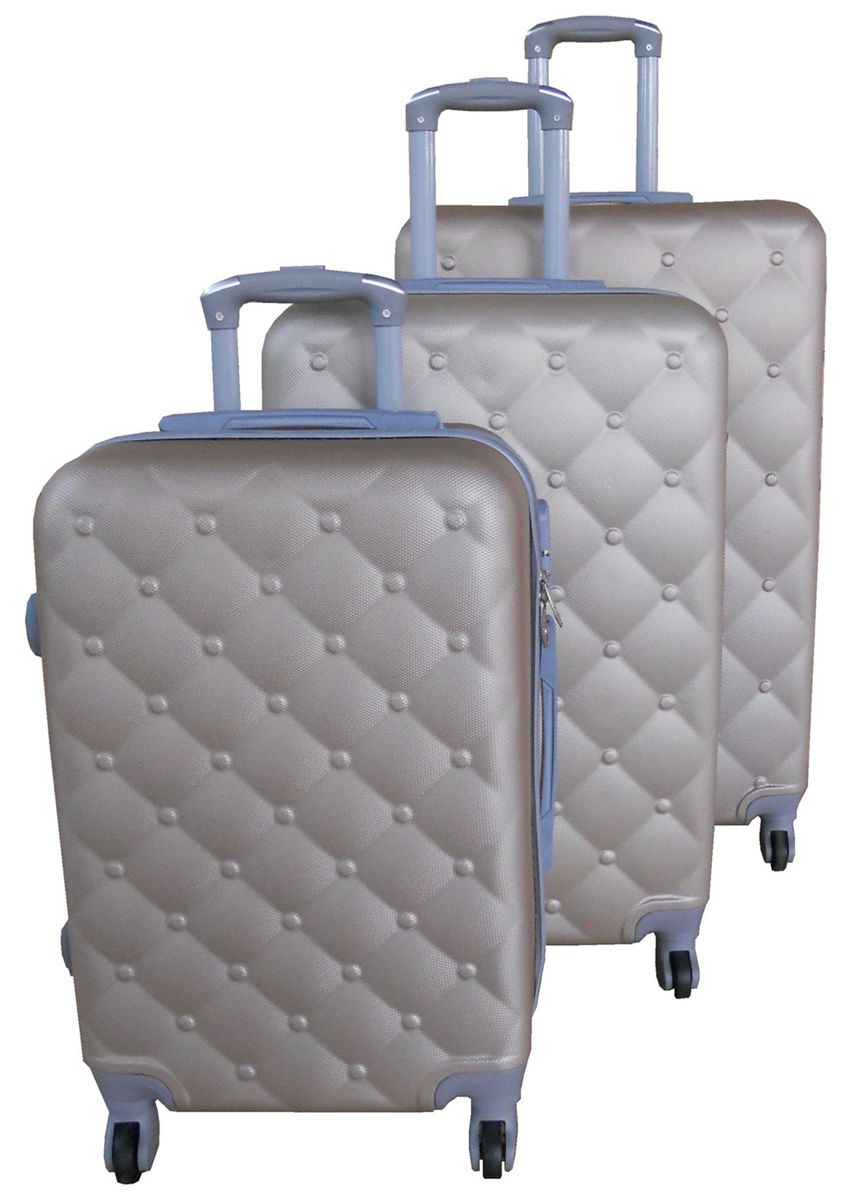 3 Piece Mooistar 29 inch Travel Luggage Suitcase Bag Set - Gold