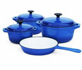 Dream World-Cast Iron 7pcs pots set - Blue
