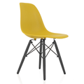 Pre Assembled - Modern Wooden Leg Chair - Yellow