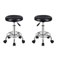 Diyya Rolling barstool - set of 2 - Black