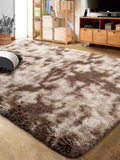 Shaggy Fluffy Dark Brown Rug