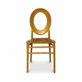 SMTE Kota Gold Event Chair - Luxury Resin Dining & Wedding Seating - 2 Pack