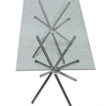 8 Seater Rectangular Glass Table
