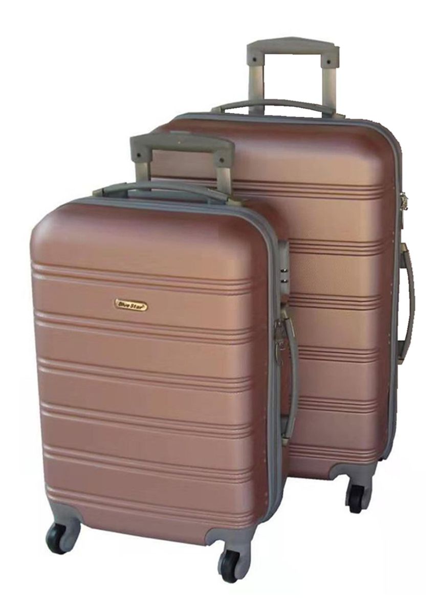 2 Piece Premium Luggage Set - Rose Gold