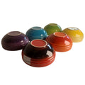 SMTE Set of 6 Rainbow Ceramic Soup Bowls - 580ml