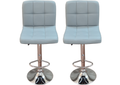 Ronin Faux Leather Swivel Bar Stool - Set of 2 - Grey