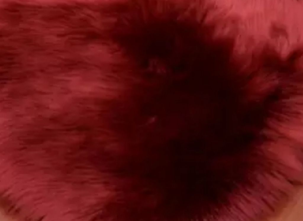 Fluffy Rug Carpet - Maroon
