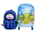 Pokémon Kids Suitcase & Blue Ladybug Backpack Set - Travel Combo