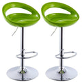 Bar Stools / Kitchen Counter Breakfast Chairs ��� 2 Pack - Green