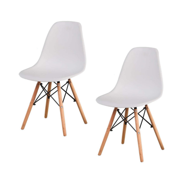 Turin Lifestyle Chair – White (Set of 2 Chairs)