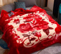 Highly Comfy Extreme Warm Winter Blanket & IYWA Tieback - Red