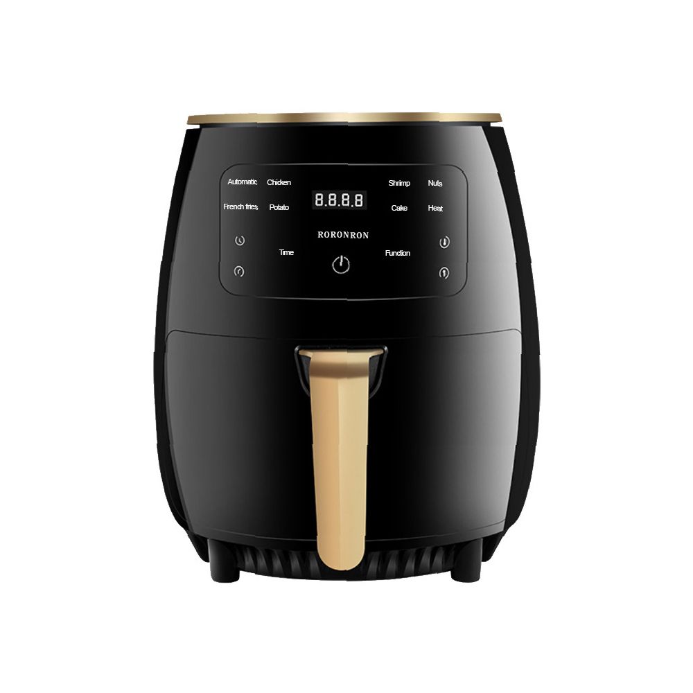 DH - Smart Touch Large Screen No Oil Digital Air Fryer Electric Oven - 6Ltr - Piano Black