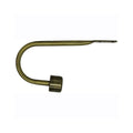 Matoc Curtain Tieback Arm with Plain End Cap - Antique Brass - Qty 2